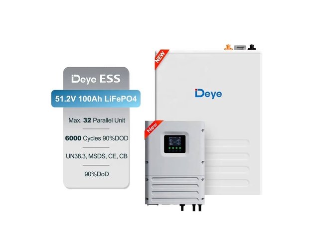 Deye 6 kVA off-grid inverter with Deye ESS battery